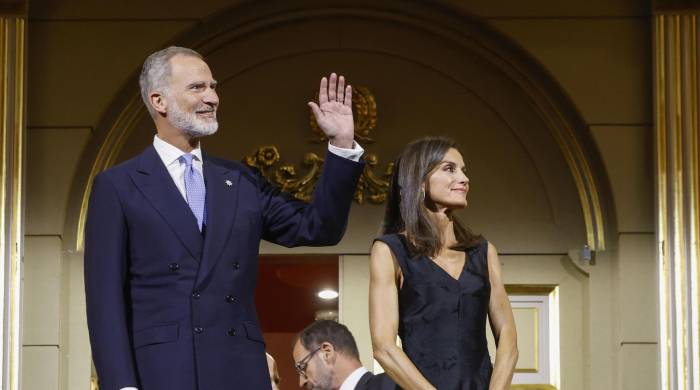 Los reyes Felipe VI y Letizia asisten este lunes a la inauguración de la temporada 2024/2025 del Teatro Real.