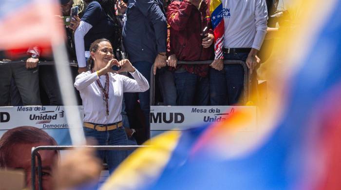 Fotografía de archivo de la líder opositora de Venezuela María Corina Machado.