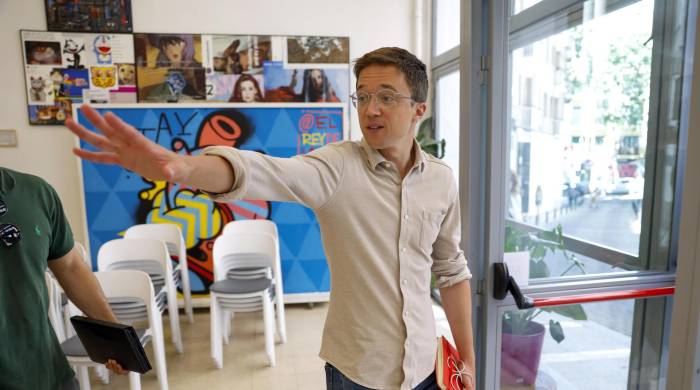 Foto archivo- El diputado de Sumar Íñigo Errejón, antes de una rueda de prensa.