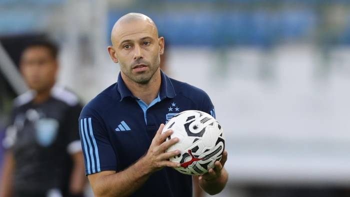 El entrenador argentino, Javier Mascherano.