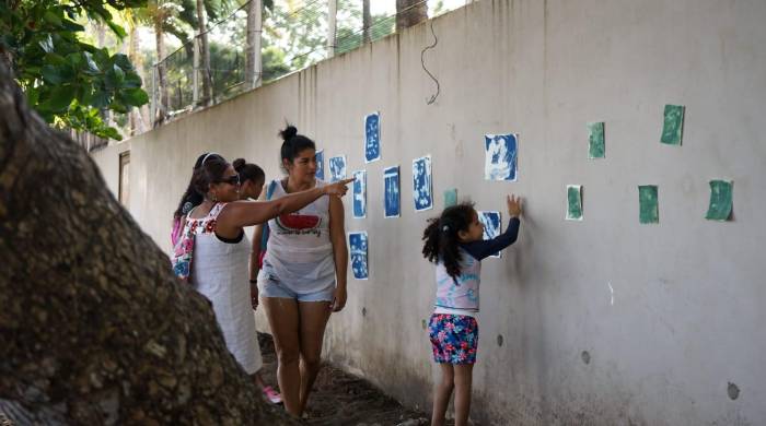 Taller comunitario en Río Mar, Puerto Armuelles.