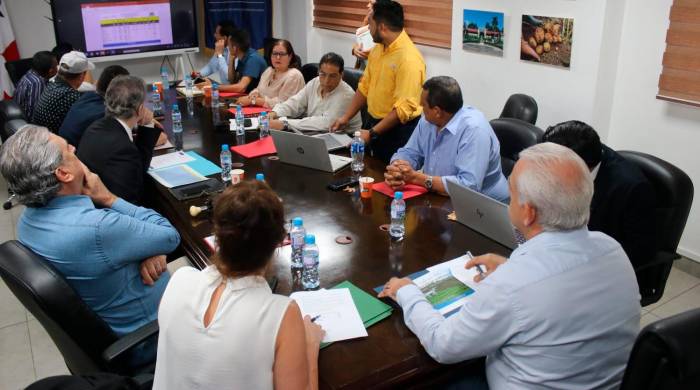 Imagen de la reunión de la Cadena Agroalimentaria de Papa y Cebolla en las instalaciones del MIDA.