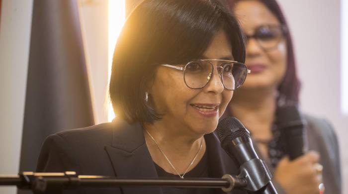 La vicepresidenta ejecutiva de Venezuela, Delcy Rodríguez, en una foto de archivo.