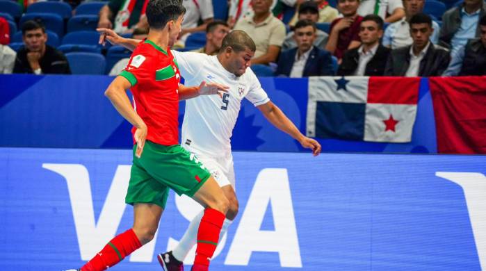 El futbolista panameño Ricardo Castillo durante el encuentro contra Marruecos.