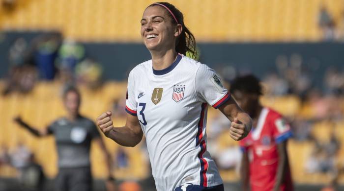 La futbolista estadounidense, Alex Morgan.