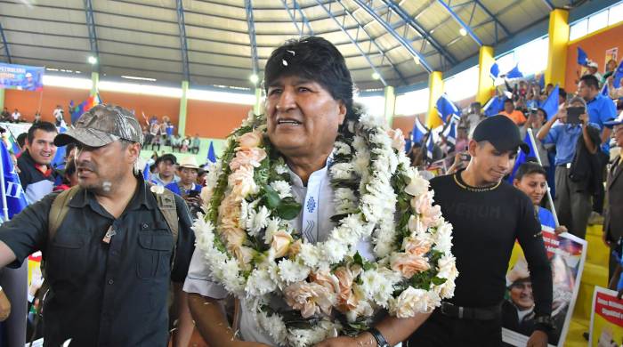 Imagen de Archivo del expresidente bolibiano Evo Morales. EFE/Jorge Abrego