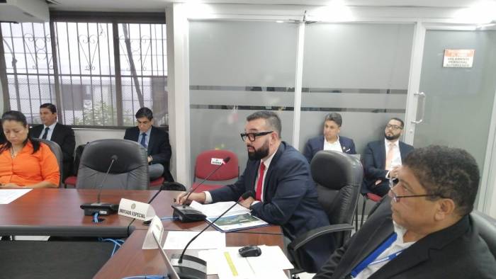 El director ejecutivo del Conades, Antonio Tercero González, sustentó ante la Comisión de Presupuesto, un traslado de partida por $29.2 millones para pagar las obras del Anillo Hidráulico Norte y el Anillo Hidráulico Este.