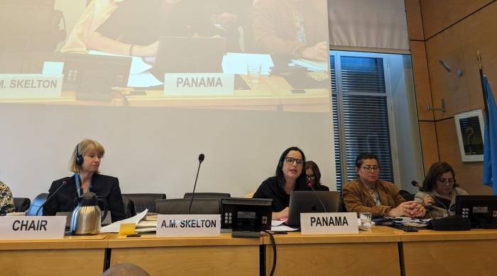 La delegación panameña fue liderada por la ministra de Desarrollo Social (Mides), María Inés Castillo.