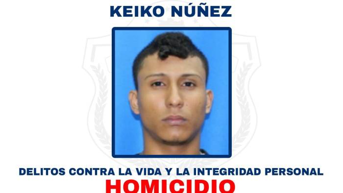 Ficha de captura de Keiko Núñez, por parte, de la Policía Nacional.