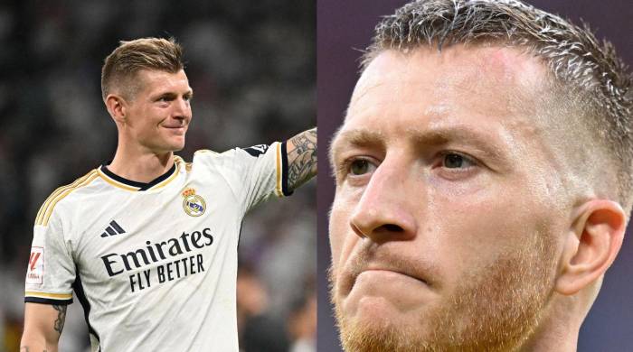 Los jugadores Toni Kroos (i.) y Marco Reus (d.) disputarán su último juego con el Real Madrid y Borussia Dortmund, respectivamente.