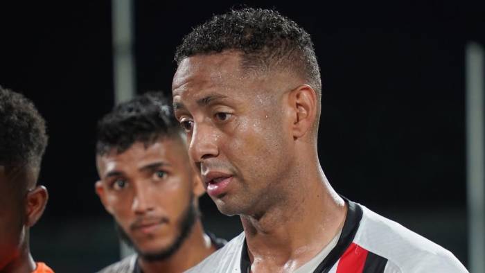 El futbolista panameño Gabriel Torres durante un partido con el Sporting San Miguelito.