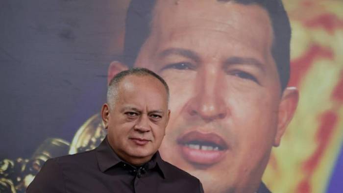 Fotografía cedida por Prensa del ministerio de interior, Justicia y Paz, donde se observa al ministro de esa cartera, Diosdado Cabello.