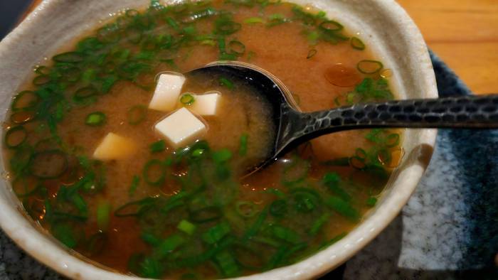 Sopa de miso.