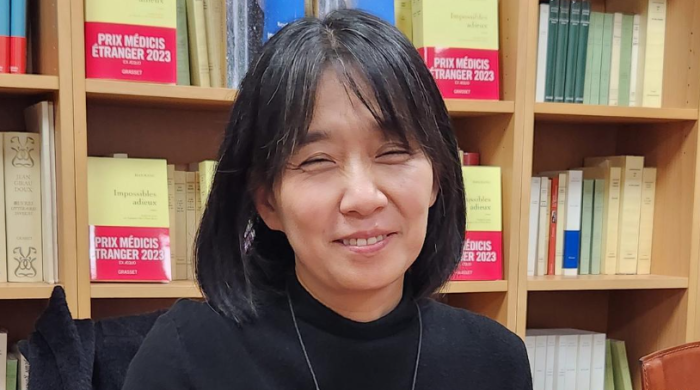 La escritora surcoreana ganadora del Premio Nobel de Literatura 2024, Han Kang.