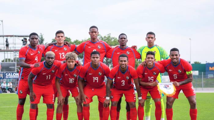 La selección de Panamá durante un partido del Torneo Maurice Revello 2023.