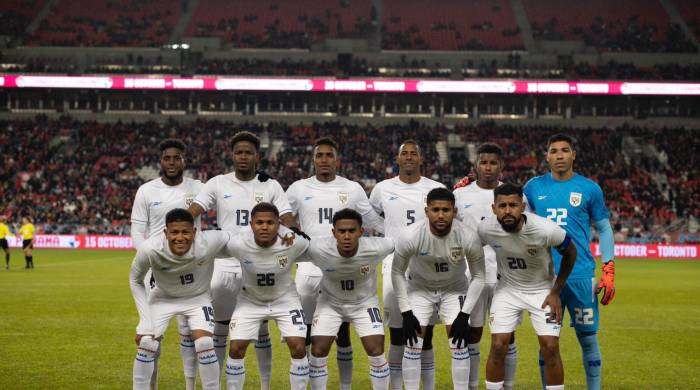 El once titular de Panamá que jugó frente a Canadá.