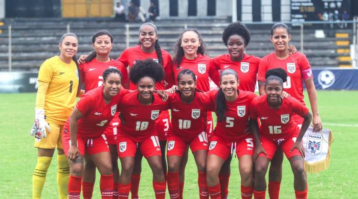 El equipo femenino durante un amistoso contra Nicaragua.