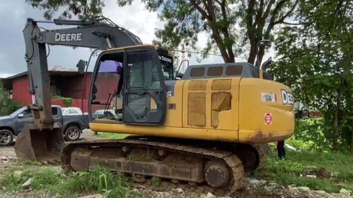 El equipo pesado fue encontrado en un terreno ubicado cerca del centro comercial Los Pueblos, en Juan Díaz.