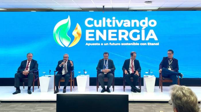 El secretario de Energía de Panamá, Juan Manuel Urriola, durante su participación en el panel-conversatorio ‘Políticas Públicas de Biocombustibles en Centroamérica’, del seminario regional de etanol ‘Cultivando Energía’, en San José Costa Rica.