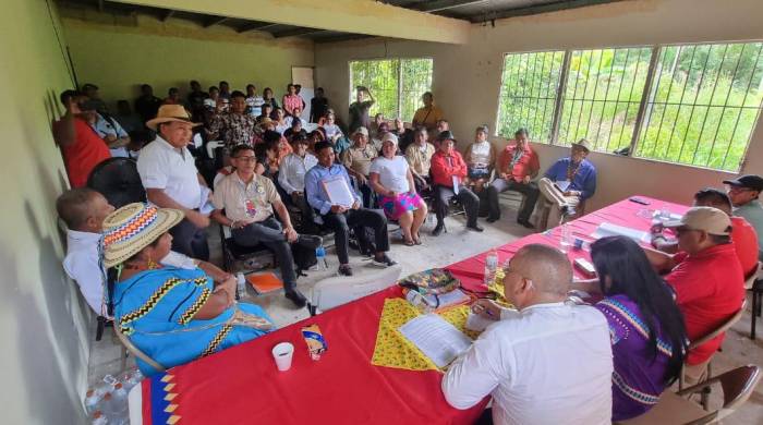 La asamblea se realizó en la comunidad de El Salto, en el Chucunaque, región de la Comarca Emberá Wounaan.