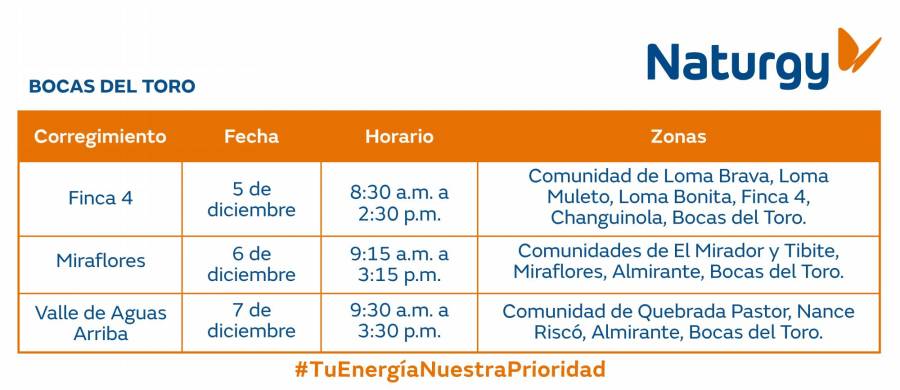 Trabajos de mantenimiento en la red eléctrica del 2 al 8 diciembre de 2024